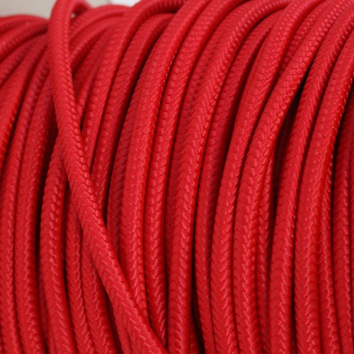 Câbles textiles colorés ronds ou torsadés et corde électrifiée