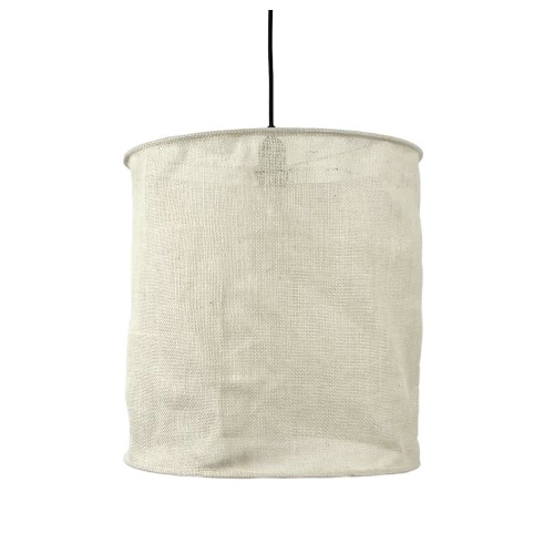 SUSPENSION TOILE DE JUTE Ø 40- BLANC