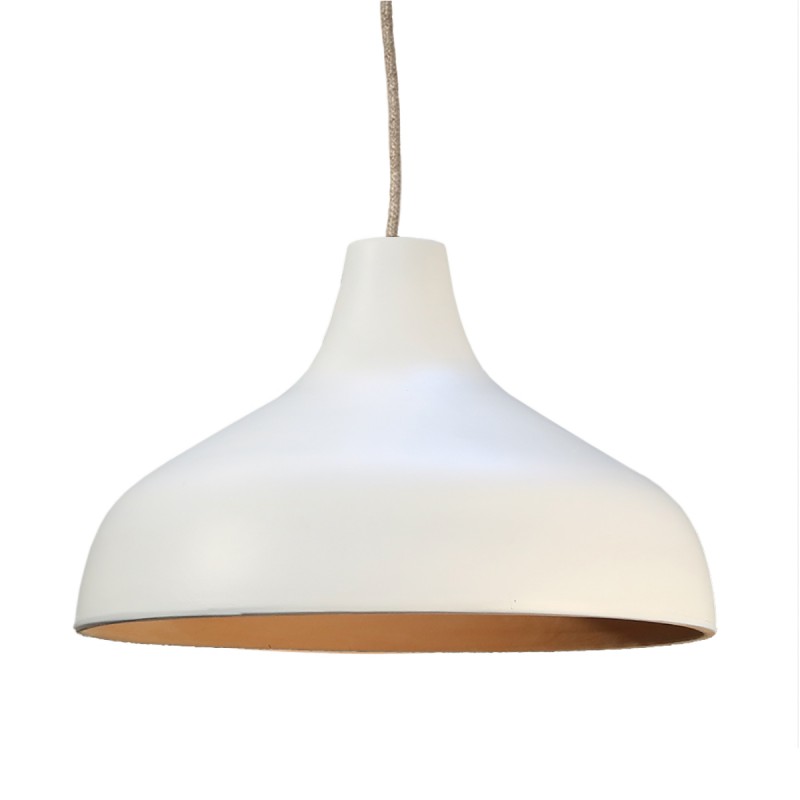 SUSPENSION TERRE CUITE BLANC 25 