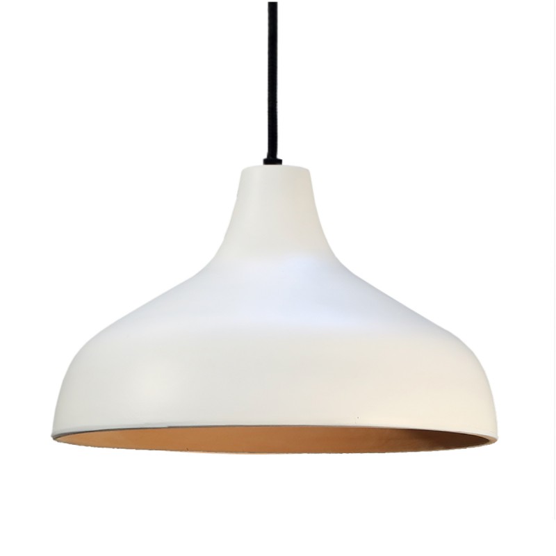 SUSPENSION TERRE CUITE BLANC 25 