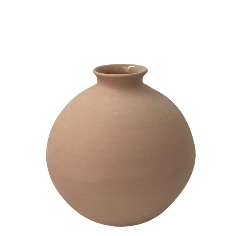 Vase en terre cuite naturelle